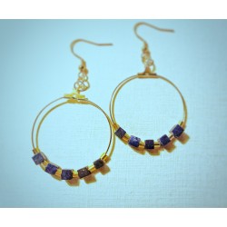 Boucles d'oreilles pierres...